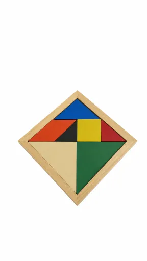 Puzzle Tangram 7 Peças Multicolor – Jogo Educativo de Lógica e Criatividade