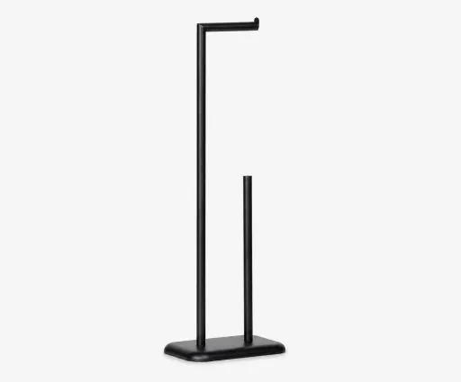 Suporte de Papel Higiénico em Metal Preto – Andrea House
