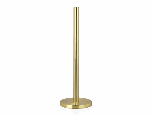 Suporte de Papel Higiénico Andrea House Dourado Mate Ø15 x 45 cm
