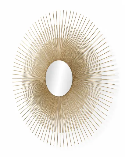 Espelho Sol Andrea House Metal Dourado Ø76 cm