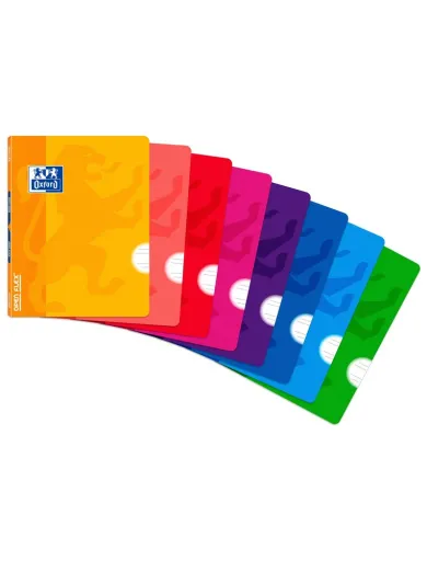 Caderno Agrafado Oxford Openflex Capa Plastico Din a5 48 Folhas Quadricula 5 mm Cores Sortidas