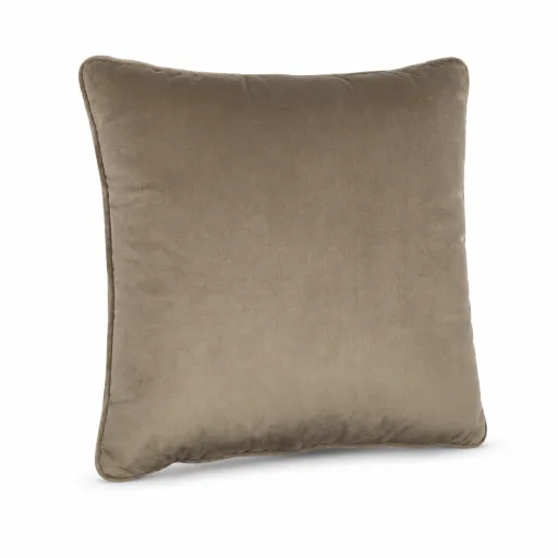 Almofada Decorativa de Veludo Bege 45x45 cm