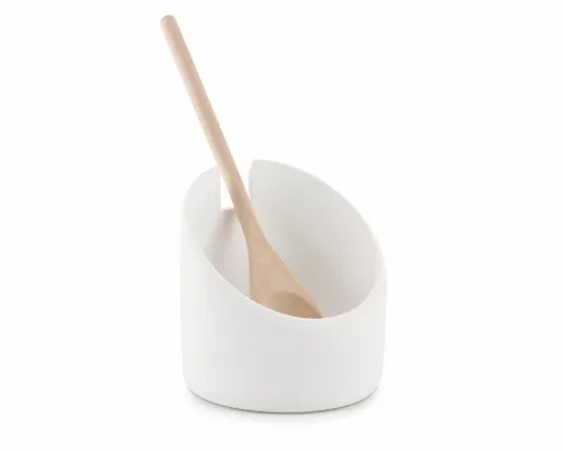 Suporte para Colher em Polipropileno Branco 10,5 x 18 cm