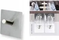 Conjunto 4 Cabides Adesivos Quadrados Confortime em Aço
