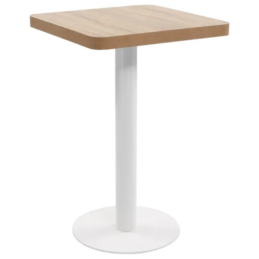 Mesa Bistrô 50x50 cm MDF Castanho-Claro