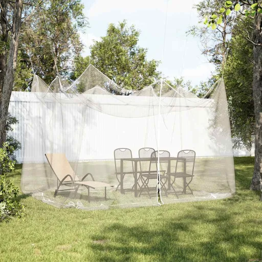 Mosquiteiro para Exterior Malha 220 Branco 300x300x250 cm