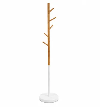 Cabide Metal e Bambu 30x170 cm – Design Moderno e Sustentável