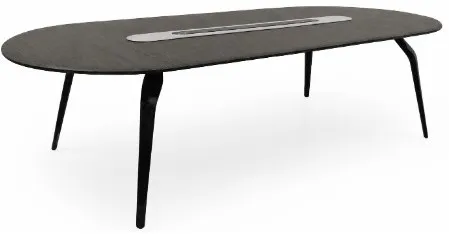 Mesa de Reuniões Formiq Riva 2800x1200x750 mm com Passa-Fios Central