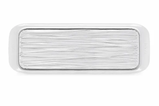 Tabuleiro Lianas Glance 37x18 cm – Design Preto Elegante e Funcional