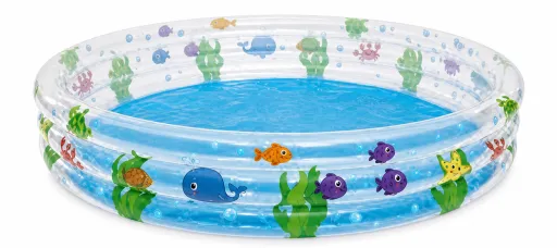 Piscina Insuflável 3 Anéis Deep Dive 183x33cm BESTWAY – Com Decoração Submarina