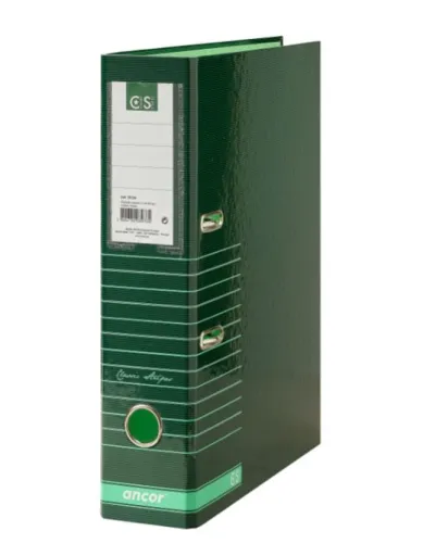 Pasta Arquivo Ancor Lombada Larga Classico Verde Riscas 8005 Classic Stripes