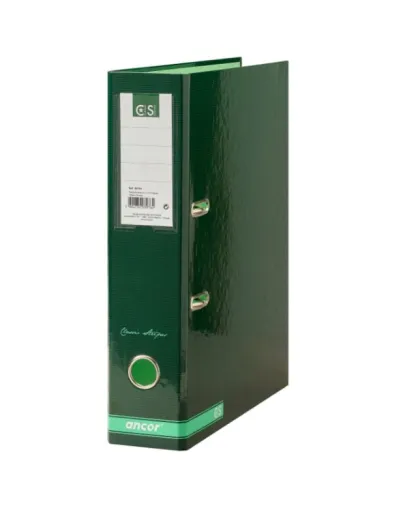 Pasta Arquivo Ancor Lombada Larga Classico Verde Liso 8105 Classic Stripes