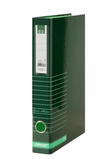 Pasta Arquivo Ancor Lombada Estreita Classico Verde Riscas 4005 Classic Stripes