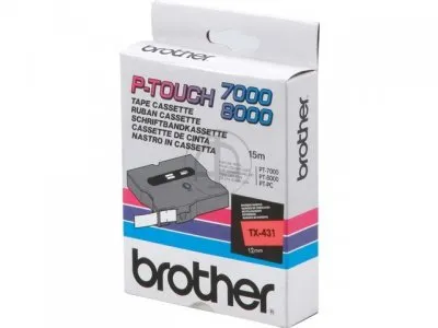 Fitas Brother Laminadas Preto e Vermelho 12 mm X 15 M