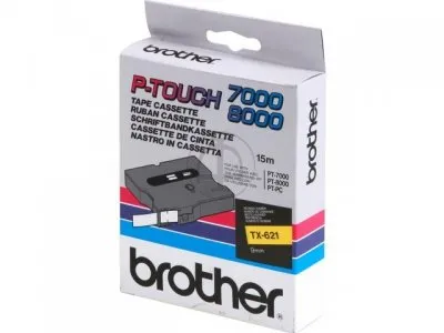 Fitas Brother Laminadas Amarelo e Preto 9 mm X 15 M