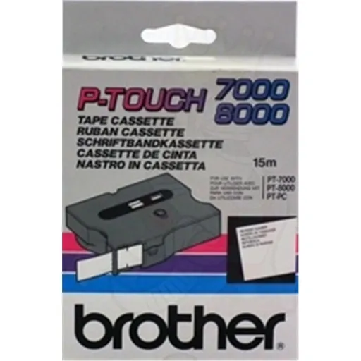 Fitas Brother Laminadas Flourescente, Amarelo e Preto 24 Mmx15 M