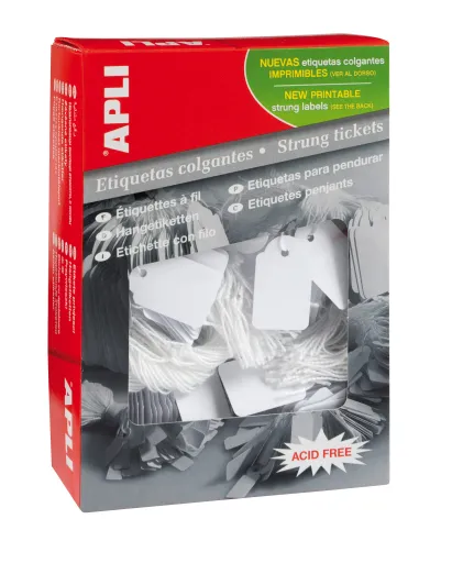 Etiquetas Autocolantes 13x34 mm Escrita Manual com Fio Apli