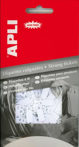 Etiquetas Autocolantes 13x20 mm Escrita Manual com Fio Apli