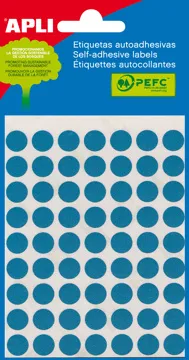 Etiquetas Autocolantes 19 mm Redondos Apli – Azul