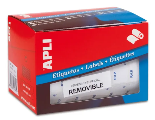 Etiquetas em Rolo PVP Apli 16x22mm – 2520 Unidades – Adesivo Removível