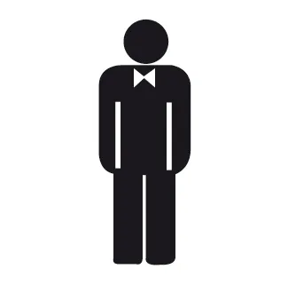 Etiquetas Autocolantes Homem 114x114 mm Apli de Sinalização