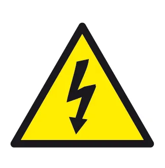 Etiquetas Autocolantes Risco Eléctrico 114x114 mm Apli de Sinalização