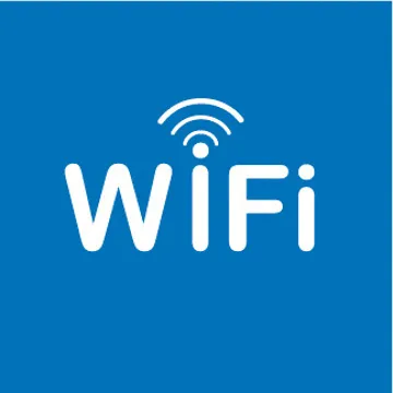 Etiquetas Wifi 114x114 mm Autocolantes Apli de Sinalização