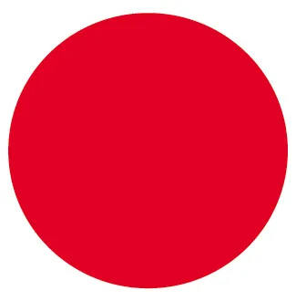 Etiquetas Autocolantes  Ponto Vermelho 114x114 mm Apli de Sinalização para Vidros