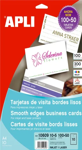 Cartões de Visita Apli Cartões Profissional de 200 G 89x51 mm