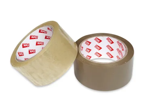 Fita Cola Embalagem Castanha 48mm x 66m PVC Sem Ruído