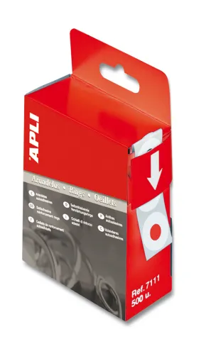 Etiquetas Autocolantes Ø13mm Reforço Branca – Pack 500 Unidades
