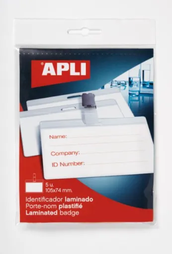 Crachas Apli Laminados 105 X 74 mm 5 Unidades