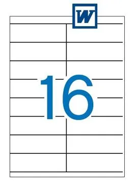 Etiquetas Autocolantes 105x35mm Multi3 - Pack 100 Folhas