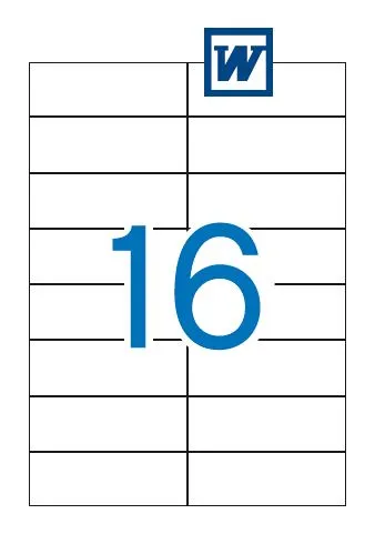 Etiquetas Autocolantes 105x37mm Multi3 - Pack 100 Folhas