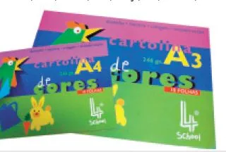 Bloco Cartolinas A3 School - 4 SCHOOL