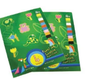 Bloco de Papel Lustre A4 80g 20 Folhas - School