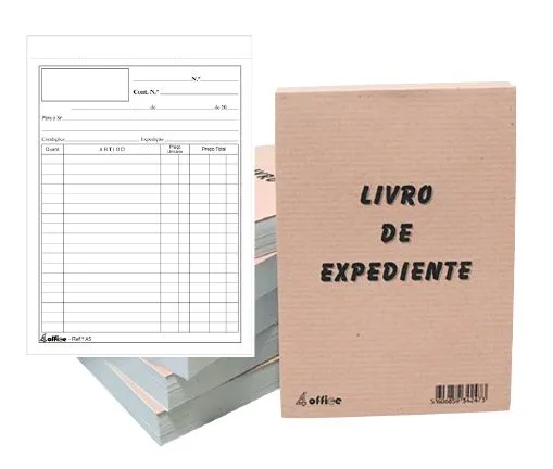 Livro de Expediente Autocopiativo A6 100 Folhas