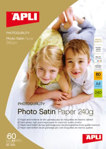 Papel Fotografico Matte A4 - 240 Grs 20 Folhas Apli