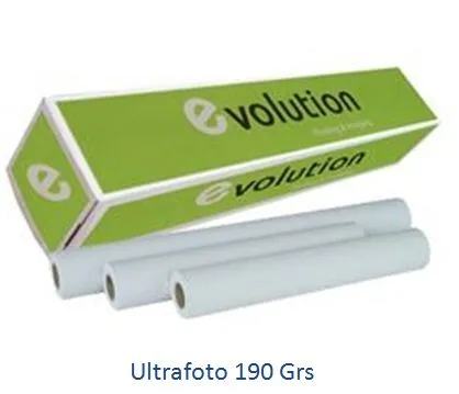 Papel Plotter 190Gr A0 914mmx30m Ultrafoto Evolution ( Glossy ) (Rolos Ploter)