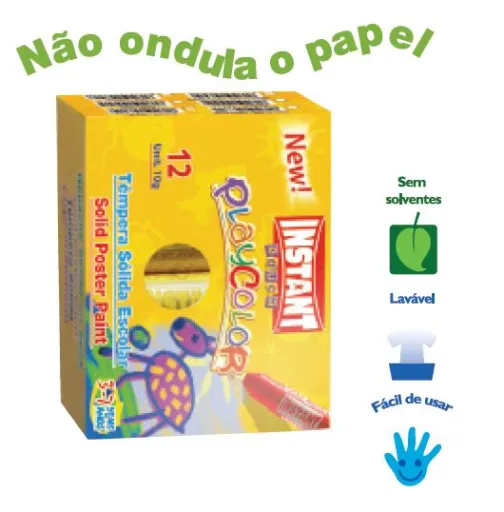 Guache Sólido PlayColor 6 Unid - PlayColor