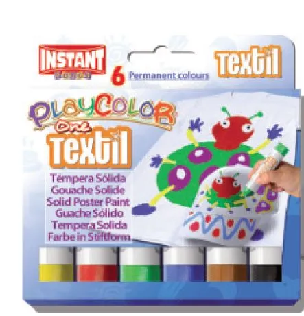 Guache Sólido PlayColor Têxtil One 6 Unid - PlayColor