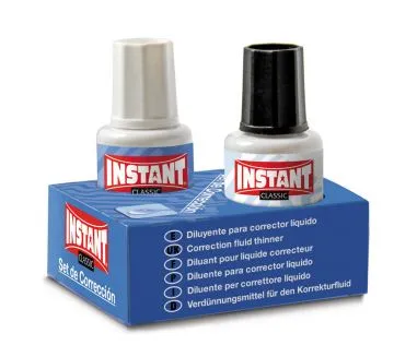 Corretor Líquido com Pincel + Diluente 20ml - Instant