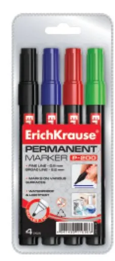 Marcador Permanente P-200 4 Cores - ErichKrause