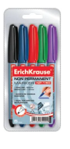 Marcador Não Permanente NP-150 5 Cores – ErichKrause