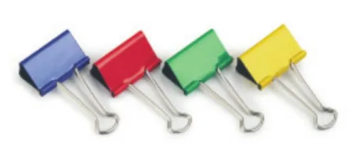 Molas para Papéis 41 mm – 10 Unidades – Cores Sortidas - Rapesco 