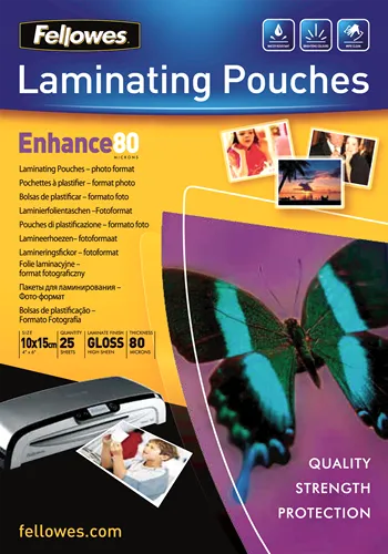 Bolsa de Plastificar Adesiva A4 100 Unid. 80 Microns Gloss - Fellowes