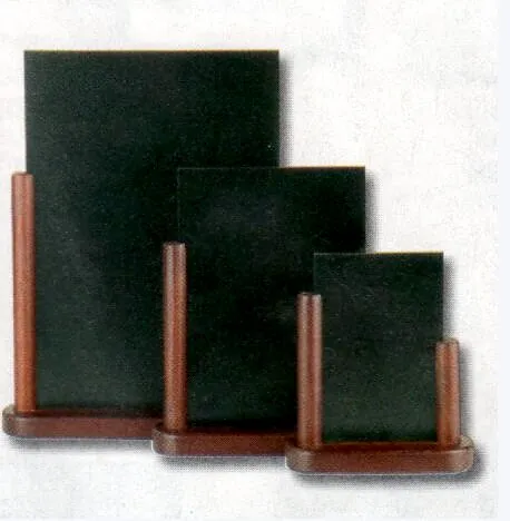 Securit Quadro Preto Menu Restaurante 15x21 cm Dupla Face