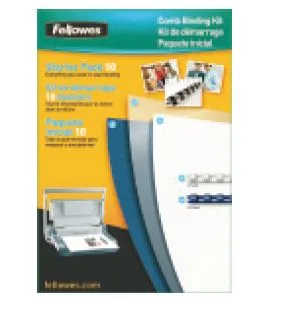 Kit Standard de Encadernação A4 – 10 Argolas e 20 Capas - Fellowes