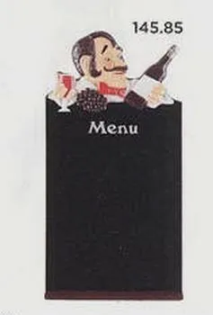 Quadro Preto de Menu para Restaurante 60x30cm – Parede