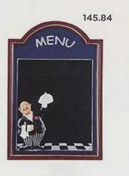 Quadro Preto Menu Restaurante 60x40 cm